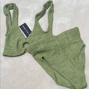 Hunza G Green Bikini Swimwear